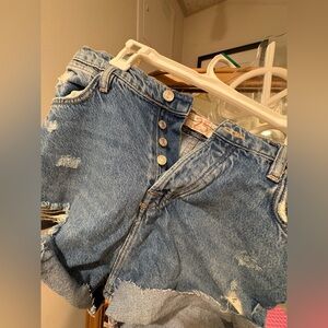Free People denim shorts. Size 25.